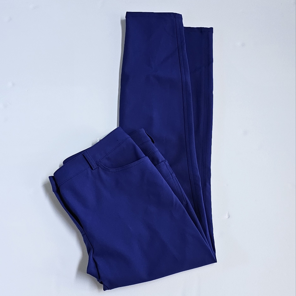 Escada Slim Trouser Pants Cobalt Blue Pants
